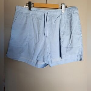 NEW- Buffalo David Bitton Sky Blue Women's Cargo Shorts, Size Large